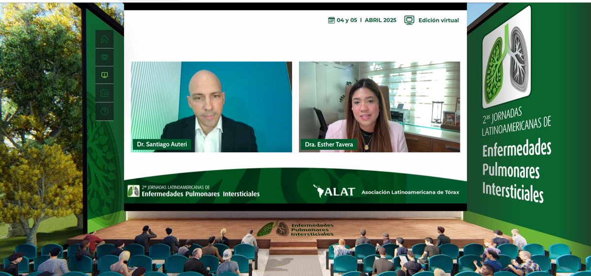 Felicidades al departamento <a href="/ALATIntersticio/">@ALATIntersticiales</a> por la organización y la excelente convocatoria para las II Jornadas virtuales de  Intersticiales, y un manjar de temas de actualidad en las EPID. 
Proximamente podrán acceder de forma asincrónica desde la página web de <a href="/ALATorax/">ALAT</a>