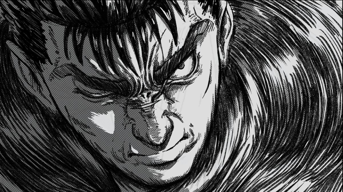 「I must move on. I won't fight for others. I won't go after other people's dreams. From now on, I will fight for myself. 」
 #ベルセルク  #アニメ #作画 #ガッツ #Berserk #rkgk #Guts