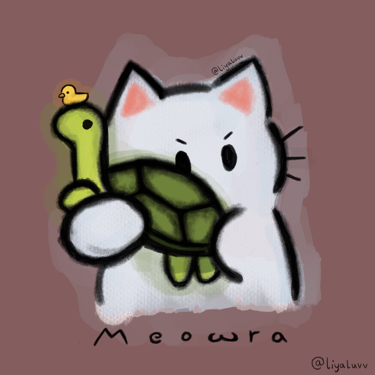 Meowww 
Logo für das neue Team Meowra gezeichnet :3
#katzenkrötenente 
#Art