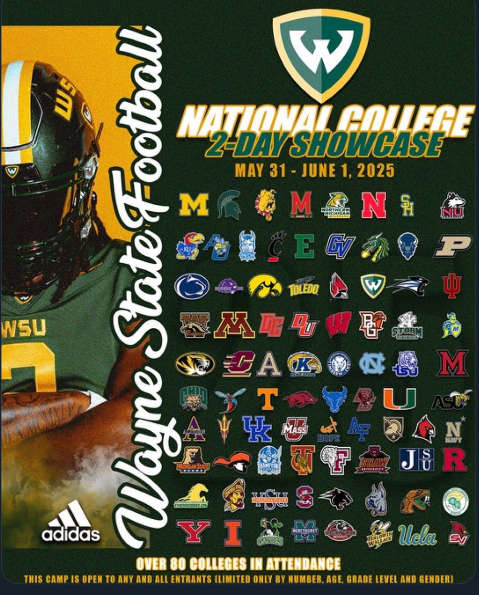 Micah Bull (@m1cah_bull) on Twitter photo I am excited to be in attendance for the Wayne state mega camp
<a href="/CoachWojHFII/">Coach Wojciechowski</a> <a href="/CoachDierking/">Shane Dierking</a> <a href="/jaydon80563/">Jaydon Rziemkowski</a> <a href="/Ford_Football/">Henry Ford II Football</a> <a href="/TheModernQB/">Modern QB</a> <a href="/Coach_Saut3r/">โก๏ธ๐ผ๐ฐ๐
๐
๐
๐ฐ๐
๐
๐ด๐
โก๏ธ</a> <a href="/keegan_linwood/">Keegan Linwood</a> <a href="/smsbacademy/">SoundMind SoundBodyยฎ</a> <a href="/MarcSutherland_/">Marcus Sutherland</a> I am excited to be in attendance for the Wayne state mega camp
<a href="/CoachWojHFII/">Coach Wojciechowski</a> <a href="/CoachDierking/">Shane Dierking</a> <a href="/jaydon80563/">Jaydon Rziemkowski</a> <a href="/Ford_Football/">Henry Ford II Football</a> <a href="/TheModernQB/">Modern QB</a> <a href="/Coach_Saut3r/">โก๏ธ๐ผ๐ฐ๐
๐
๐
๐ฐ๐
๐
๐ด๐
โก๏ธ</a> <a href="/keegan_linwood/">Keegan Linwood</a> <a href="/smsbacademy/">SoundMind SoundBodyยฎ</a> <a href="/MarcSutherland_/">Marcus Sutherland</a>