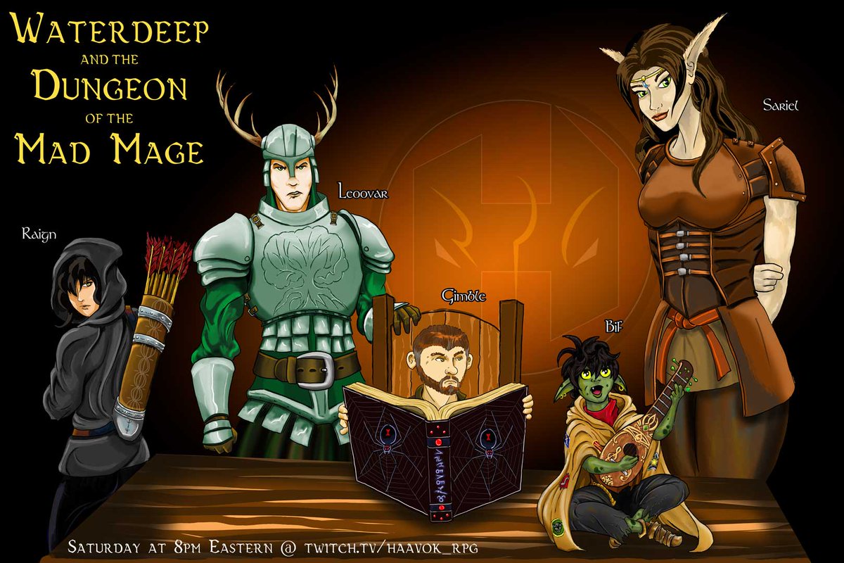 Some #dungeonsanddragons #RPG in the #forgottenrealms #ttrpgcommunity #dnd5e Using <a href="/FantasyGrounds2/">Fantasy Grounds VTT</a> #vtt #ttrpg 

Starring <a href="/maincoow/">Elaine Haneul ✨ DEBUT ???</a> <a href="/4D_Pixels/">4DPixels</a> <a href="/rhinosaurussex/">RHINOSAURUSSEX</a>
fangthorn410 and PerfectRaign  

Tonight twitch.tv/haavok_rpg 8p est