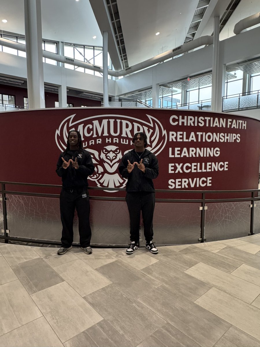 Jaylen Gude0 (@jaylengude20) on Twitter photo I Had an amazing time at <a href="/McMURRYFOOTBALL/">McMURRY FOOTBALL</a> Junior day!
Thank you again for the invite @iamcoachwash <a href="/CoachNealMcM/">JORDAN NEAL</a> <a href="/RecruitWacoFB/">Waco High Lion Football Recruits 🦁🏈</a> <a href="/JaymionDugas/">Jay’Mion Dugas</a> I Had an amazing time at <a href="/McMURRYFOOTBALL/">McMURRY FOOTBALL</a> Junior day!
Thank you again for the invite @iamcoachwash <a href="/CoachNealMcM/">JORDAN NEAL</a> <a href="/RecruitWacoFB/">Waco High Lion Football Recruits 🦁🏈</a> <a href="/JaymionDugas/">Jay’Mion Dugas</a>