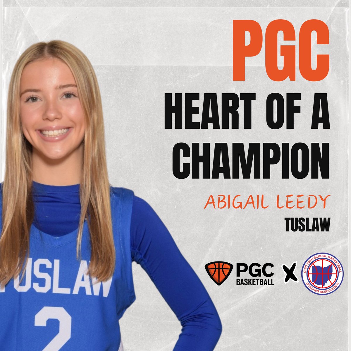 OHSBCA (@ohiobkcoaches) on Twitter photo Congrats to our <a href="/PGCbasketball/">PGC Basketball</a> Heart of a Champion Award Winners.
Mikey Haley (Perry)
Abigail Leedy (Tuslaw) Congrats to our <a href="/PGCbasketball/">PGC Basketball</a> Heart of a Champion Award Winners.
Mikey Haley (Perry)
Abigail Leedy (Tuslaw)