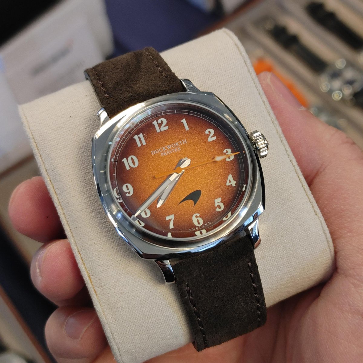 gprixwatches's tweet image. First time seeing a #duckworthprestex @McLarenF1 today at #minutesandhours in Chicago