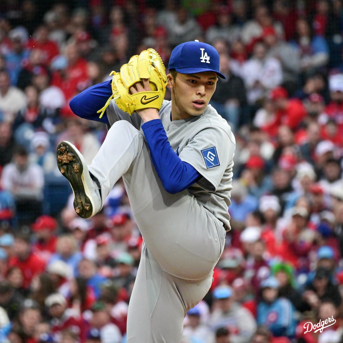 Dodgers's tweet photo. A strong outing from Roki. 👏 https://t.co/V7LbkjqCoZ
