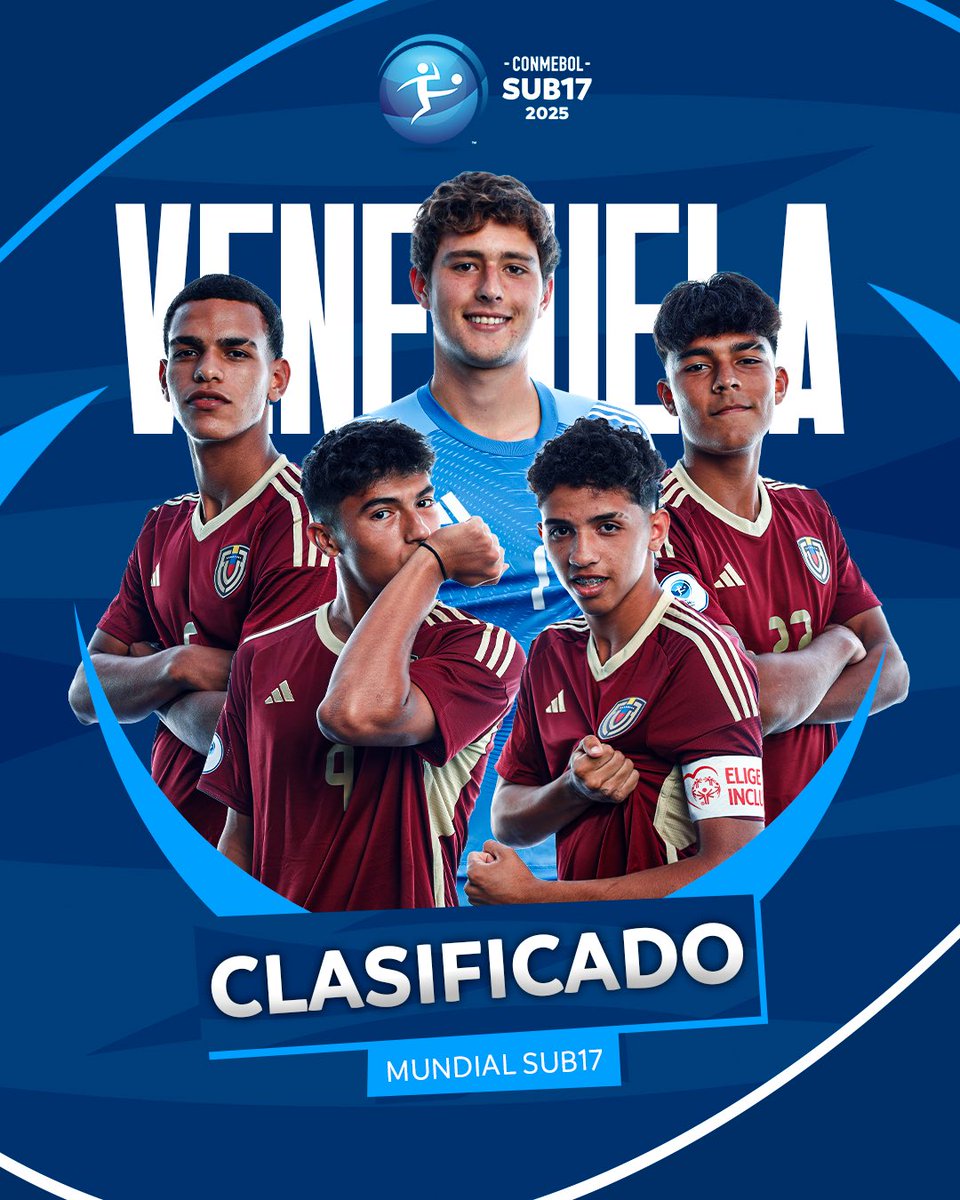 ¡Se fueron mundiales los chamos! 🛫🔜🏆🇶🇦

CONMEBOL #Sub17