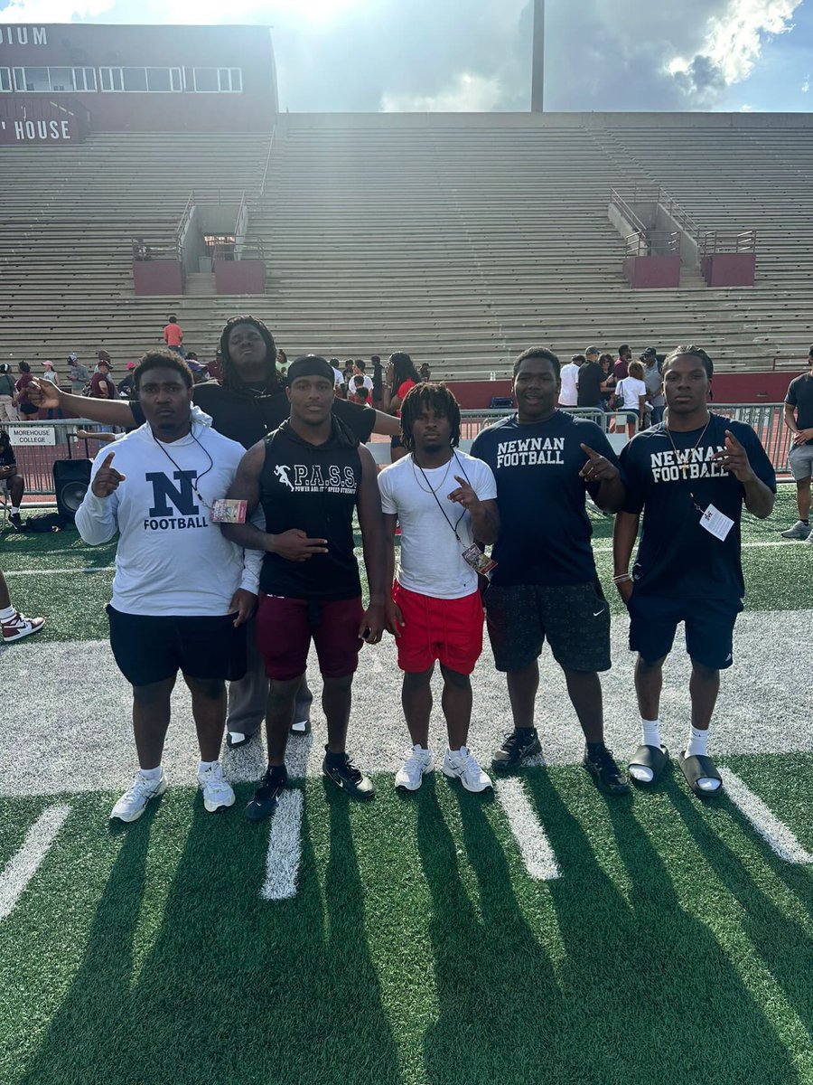 Cougars were well represented at Morehouse today! Some great young men in this picture!