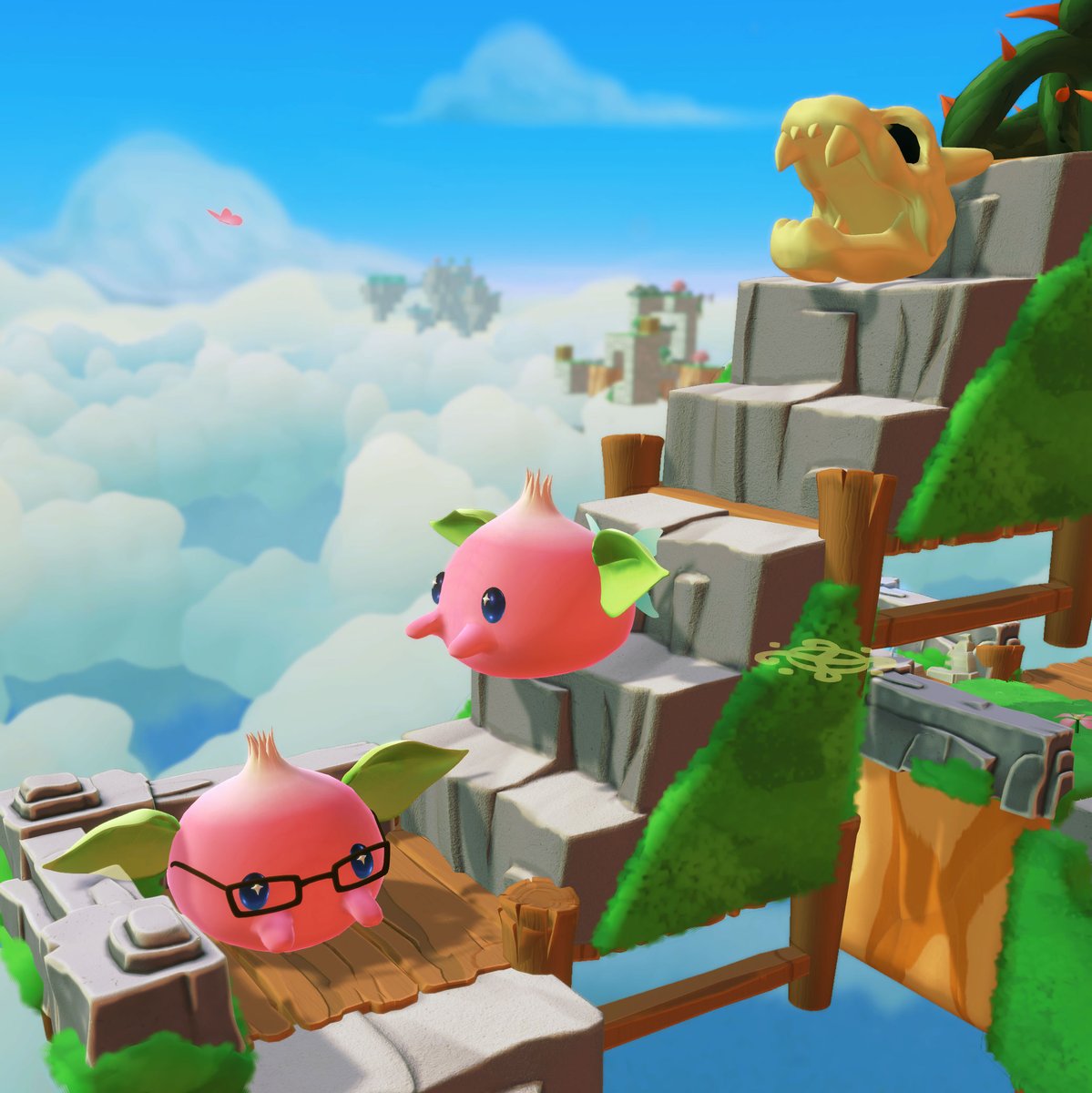 As you move into more complex levels, it can sometimes be hard to keep track of which Tempopo is where, so we've created ✨ accessories ✨ for them!

You can turn this on &amp; it'll randomly assign a different accessory so you can keep track of who's going where. #screenshotsaturday