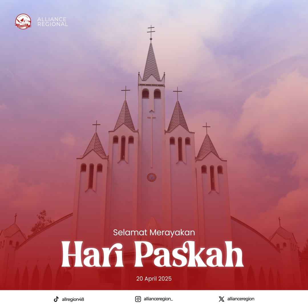 Allianceregion_'s tweet photo. Selamat Hari Paskah✨

Di hari Paskah ini, semoga setiap luka disembuhkan, setiap air mata diganti sukacita, dan setiap doa dijawab dengan kasih yang melimpah...🤲🏻

#HariPaskah
#TogetherWeAreSteronger
#AllianceRegional https://t.co/ueM9bNAACz