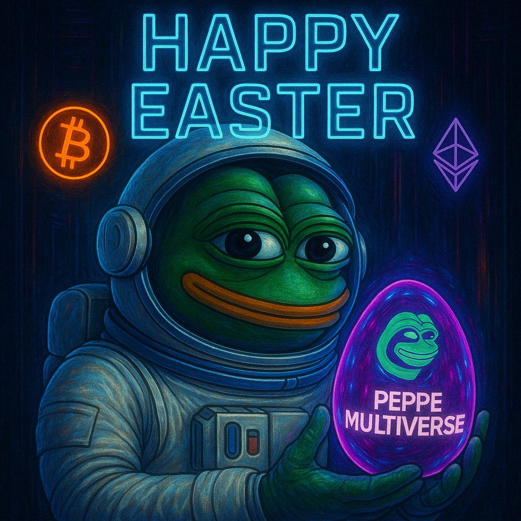 PEPPEToken's tweet photo. ๐ฅ Woke up to an empty egg?
๐ธ Fill your wallet instead.
๐ Easter is the perfect time to believe in miracles.
๐ธ Buy $PEPPE now โ https://t.co/ysXfl3tU0A
#EasterMeme #CryptoPeppe #PEPPE2025 #MemeCoin #Degens https://t.co/YNspLroapn
