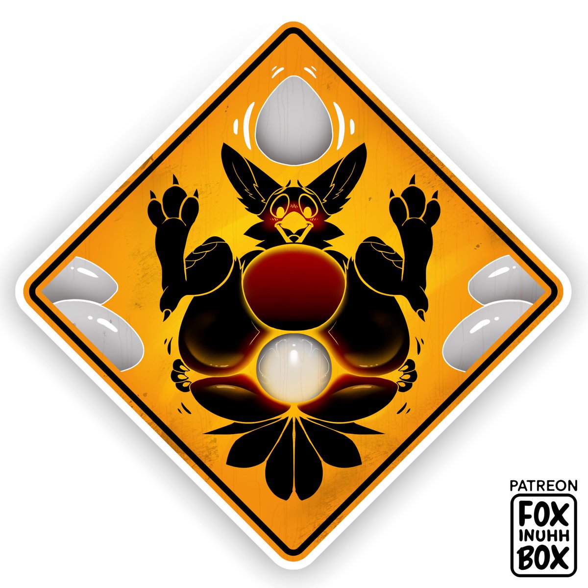 HAPPY EASTER!

"WARNING: Applying this sticker may result in spontaneous oviposition, belly inflation, and accelerated pregnancy."