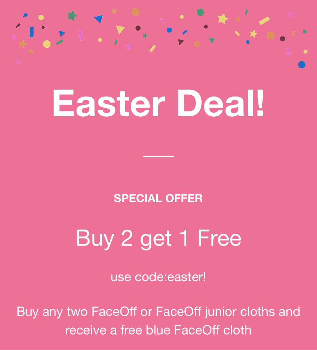 faceoffcloth's tweet photo. Easter promo buy 2 Faceoff or FaceOff juniors and receive one blue FaceOff cloth free use code: easter! #easter #easterdeal #easterbunny #faceoffcloth https://t.co/oNey20eaGz