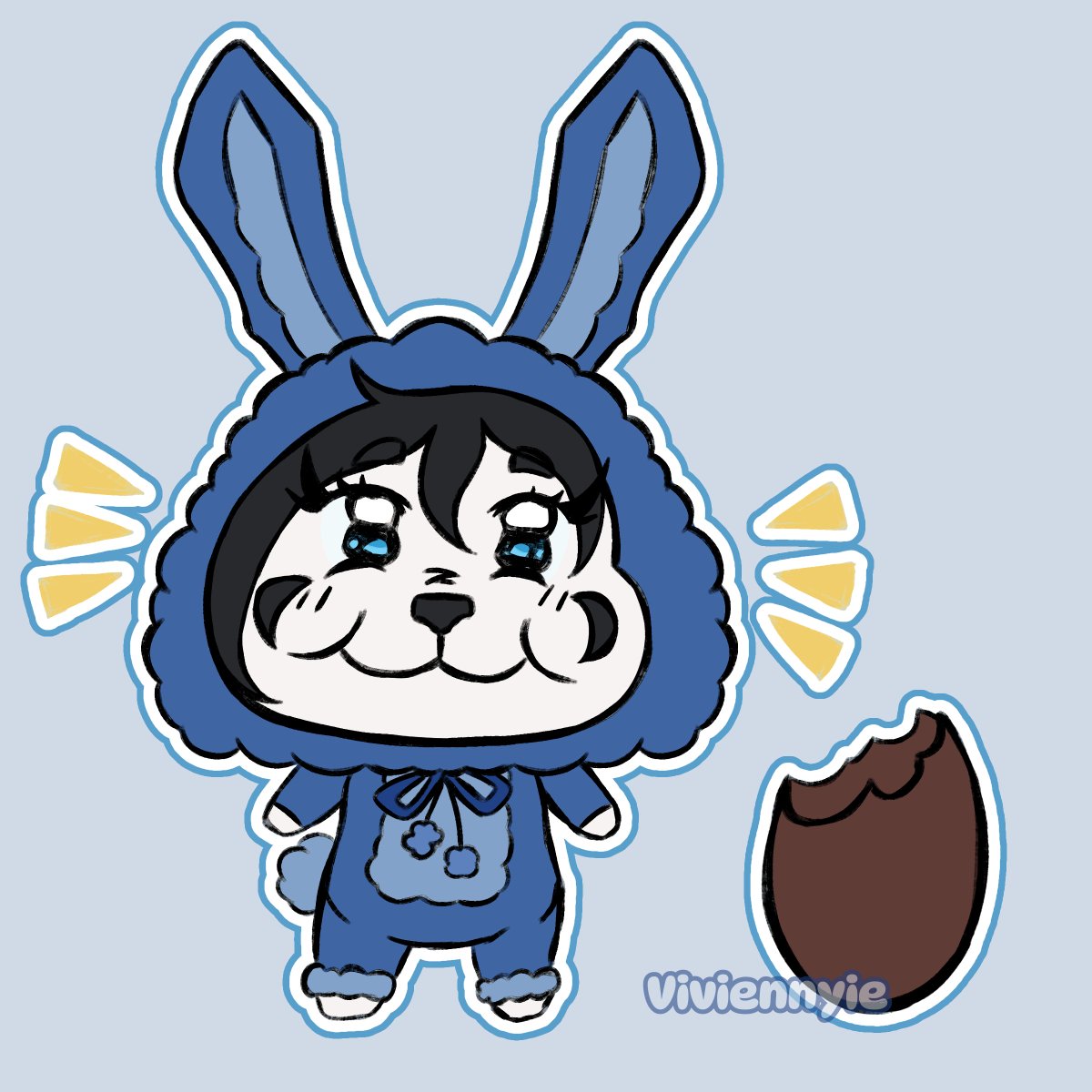 É tempo de renascer em doçura! Feliz Páscoa!! 🦋💙

Arte por viviennyie