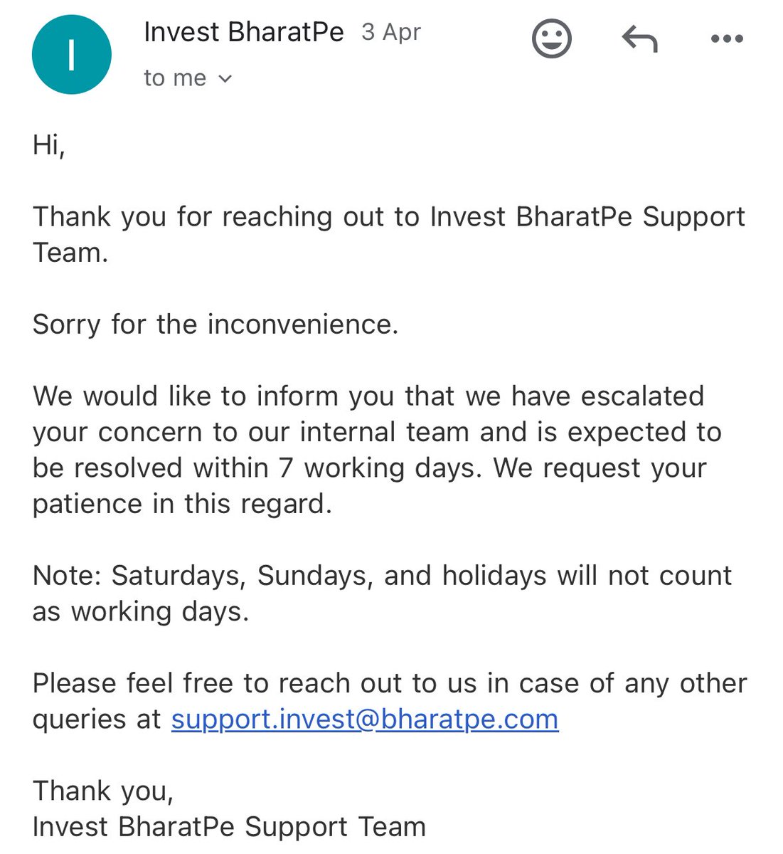 aditya98617's tweet photo. @12percent_club Same reply i got 3 weeks back . 😂 is there something new you can share rather than template and same reply ?? https://t.co/srPixFQJ2A