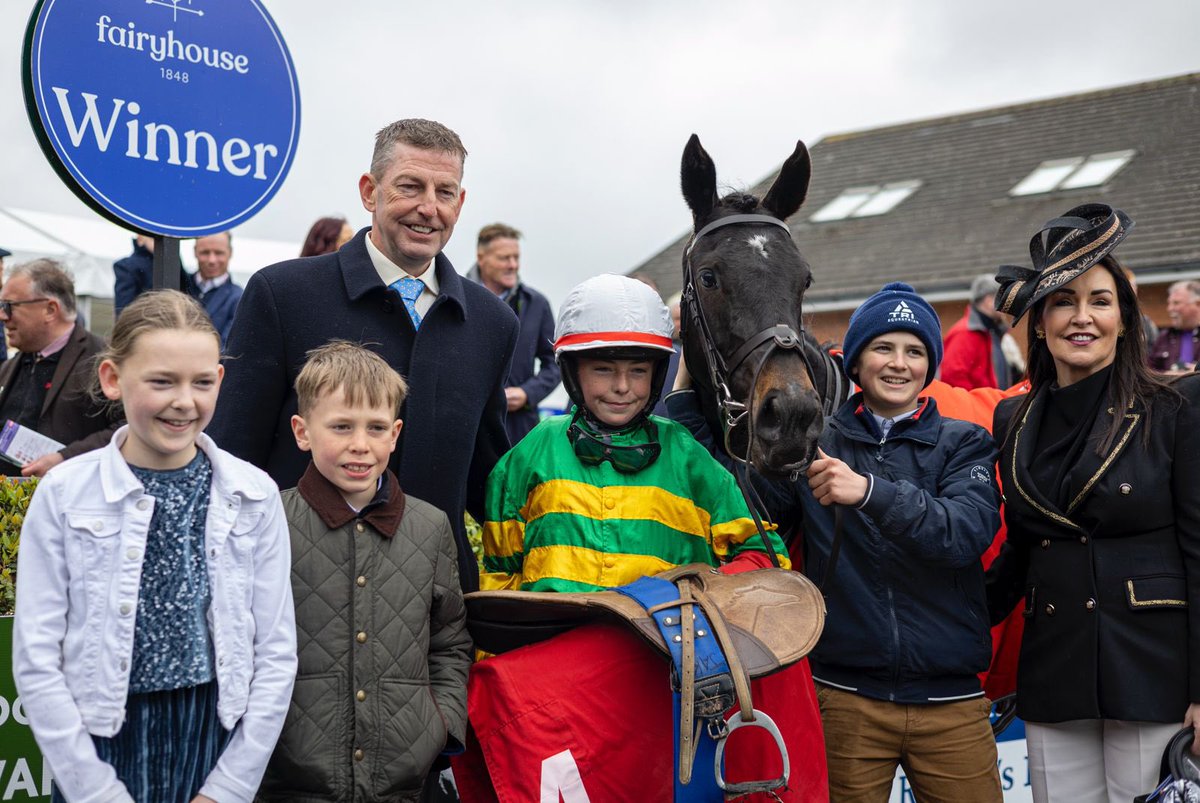 FairyhouseRacecourse (@fairyhouse) on Twitter photo A Future Star ⭐️
Smokey Lady II under Jake Cromwell is first past the post in the Connolly’s <a href="/REDMILLSHorse/">Connolly's RED MILLS</a> Pony Club Exhibition Race!
A huge well done to everyone who took part, truly a special day for all!
<a href="/gavincromwell1/">GavinCromwell Racing</a>
#FairyhouseEasterFestival A Future Star ⭐️
Smokey Lady II under Jake Cromwell is first past the post in the Connolly’s <a href="/REDMILLSHorse/">Connolly's RED MILLS</a> Pony Club Exhibition Race!
A huge well done to everyone who took part, truly a special day for all!
<a href="/gavincromwell1/">GavinCromwell Racing</a>
#FairyhouseEasterFestival
