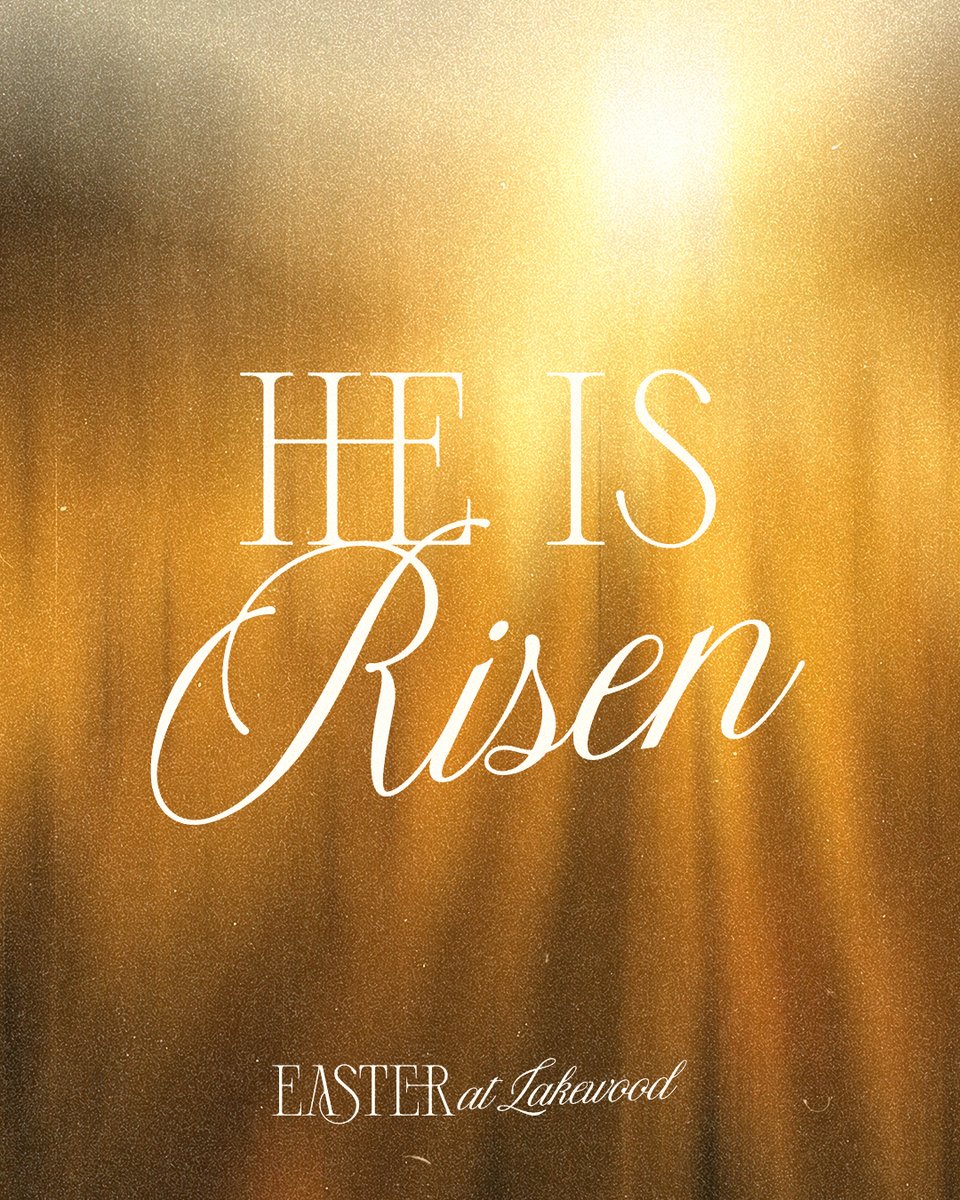 JoelOsteen's tweet image. The tomb was found empty so your life could be full! Wishing you and your family a happy &amp;amp; peaceful Easter as we celebrate our risen Savior!
