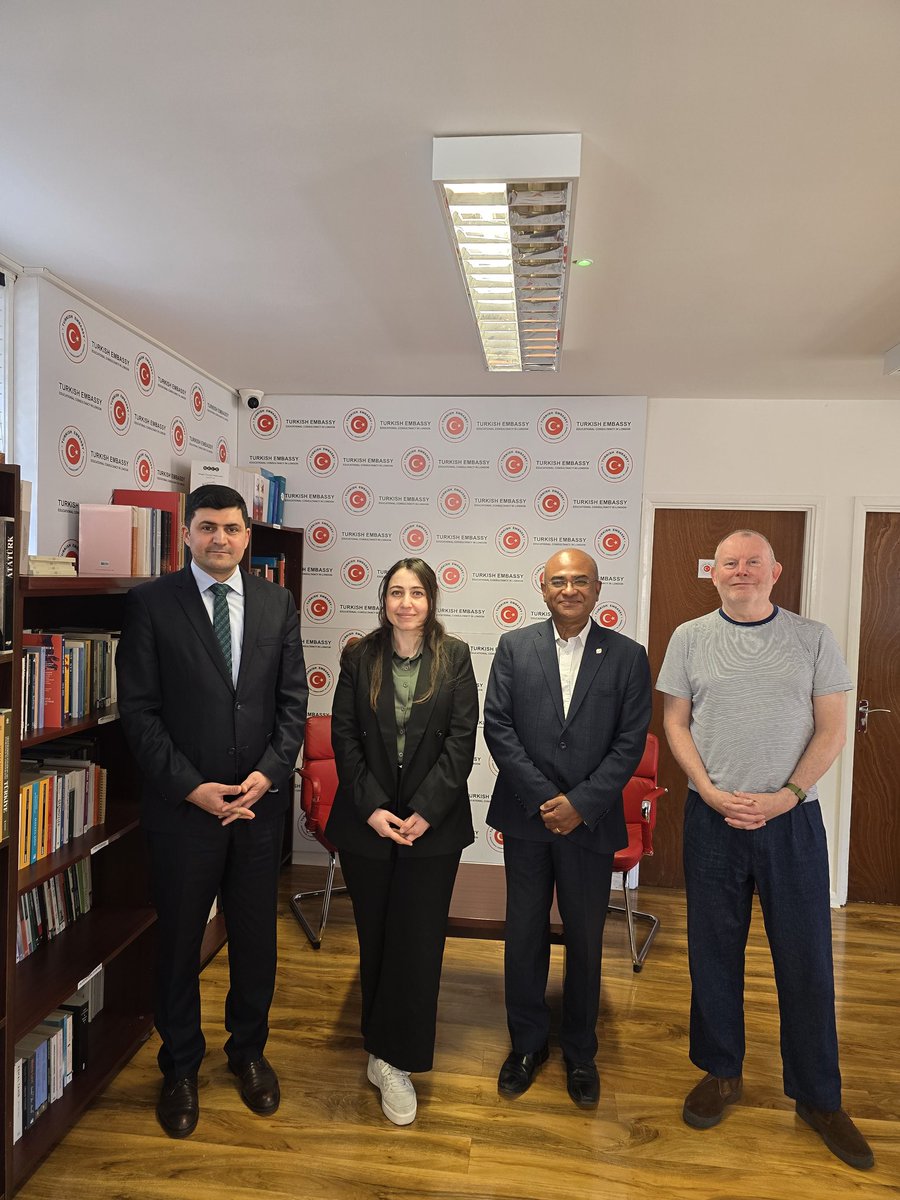 It was good to meet colleagues at the Education Consulate of Turkey 🇹🇷 in London last week to discuss <a href="/UniofBradford/">University of Bradford</a> international agenda &amp; partnerships in Istanbul (Koch &amp; Istanbul Kent Universities) &amp; Ankara (Middle East Technical University) <a href="/BradManagement/">University of Bradford School of Management</a>