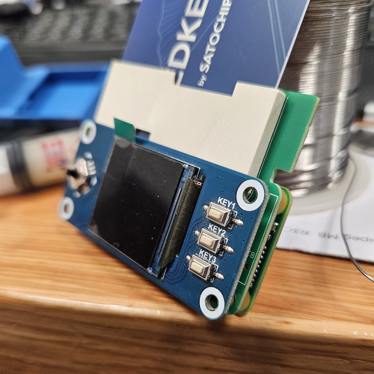 Seed (@sesi_the_man) on Twitter photo More super interesting work by <a href="/YTCryptoGuide/">Crypto-Guide</a> to integrate smart card support into the <a href="/SeedSigner/">SeedSigner</a> feature set. This custom board is able to fit between the RPi Zero & Waveshare hat to accommodate full sized java cards. 🤯 Not officially supported but love the direction of this. More super interesting work by <a href="/YTCryptoGuide/">Crypto-Guide</a> to integrate smart card support into the <a href="/SeedSigner/">SeedSigner</a> feature set. This custom board is able to fit between the RPi Zero & Waveshare hat to accommodate full sized java cards. 🤯 Not officially supported but love the direction of this.