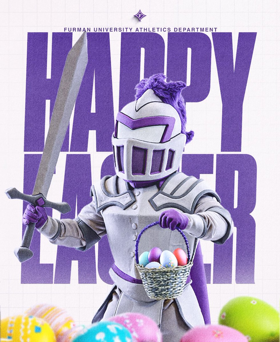 FurmanPaladins's tweet photo. 𝐇𝐚𝐩𝐩𝐲 𝐄𝐚𝐬𝐭𝐞𝐫 𝐅𝐮𝐫𝐦𝐚𝐧 𝐅𝐚𝐦𝐢𝐥𝐲💜🥚

#FUAllTheTime https://t.co/kWP594WJ55