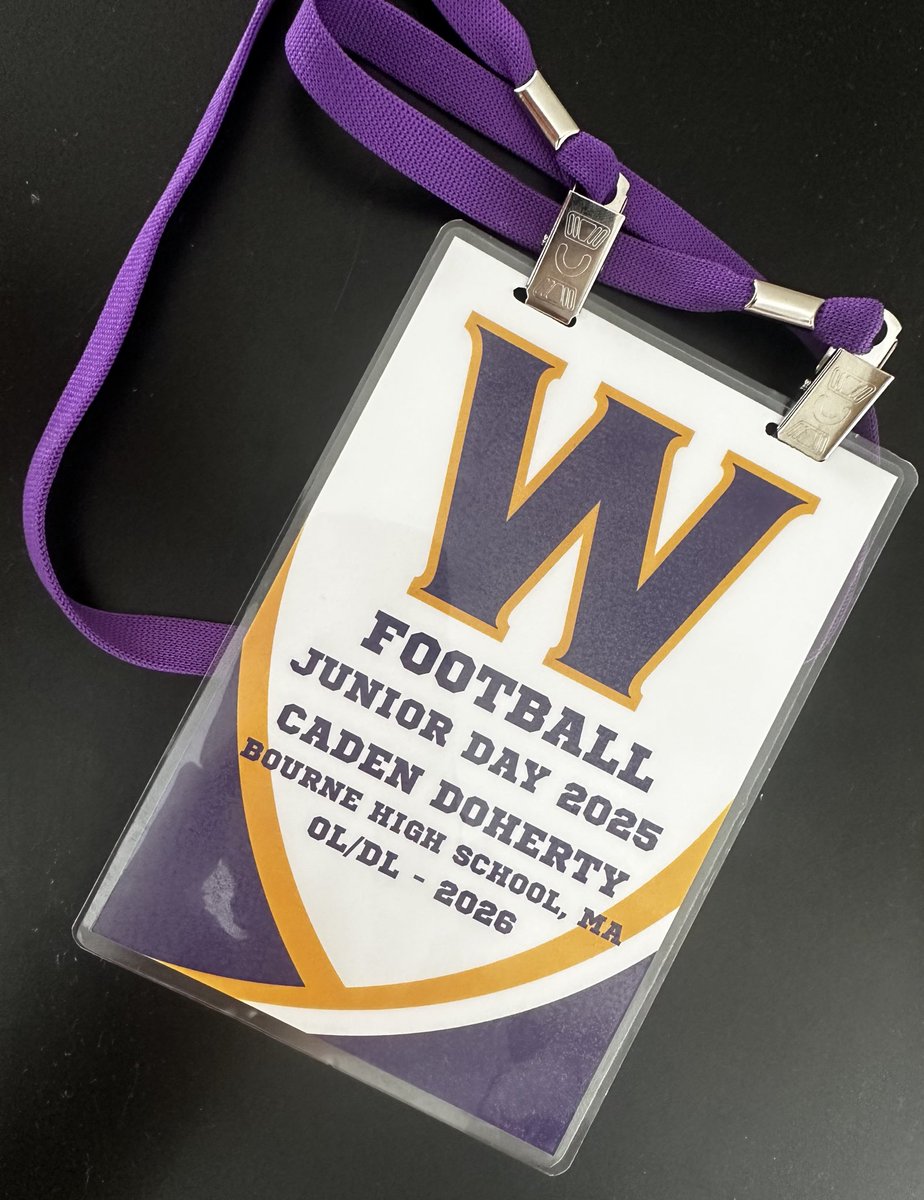 CadenDoherty_70's tweet photo. Had an awesome time visiting @WilliamsEphsFB yesterday,  thank you @CoachHennessey, Coach Raymond, and the rest of the coaching staff for having me!  Can’t wait to be back on campus for the July 19th prospect camp! https://t.co/NhKYoEieDZ