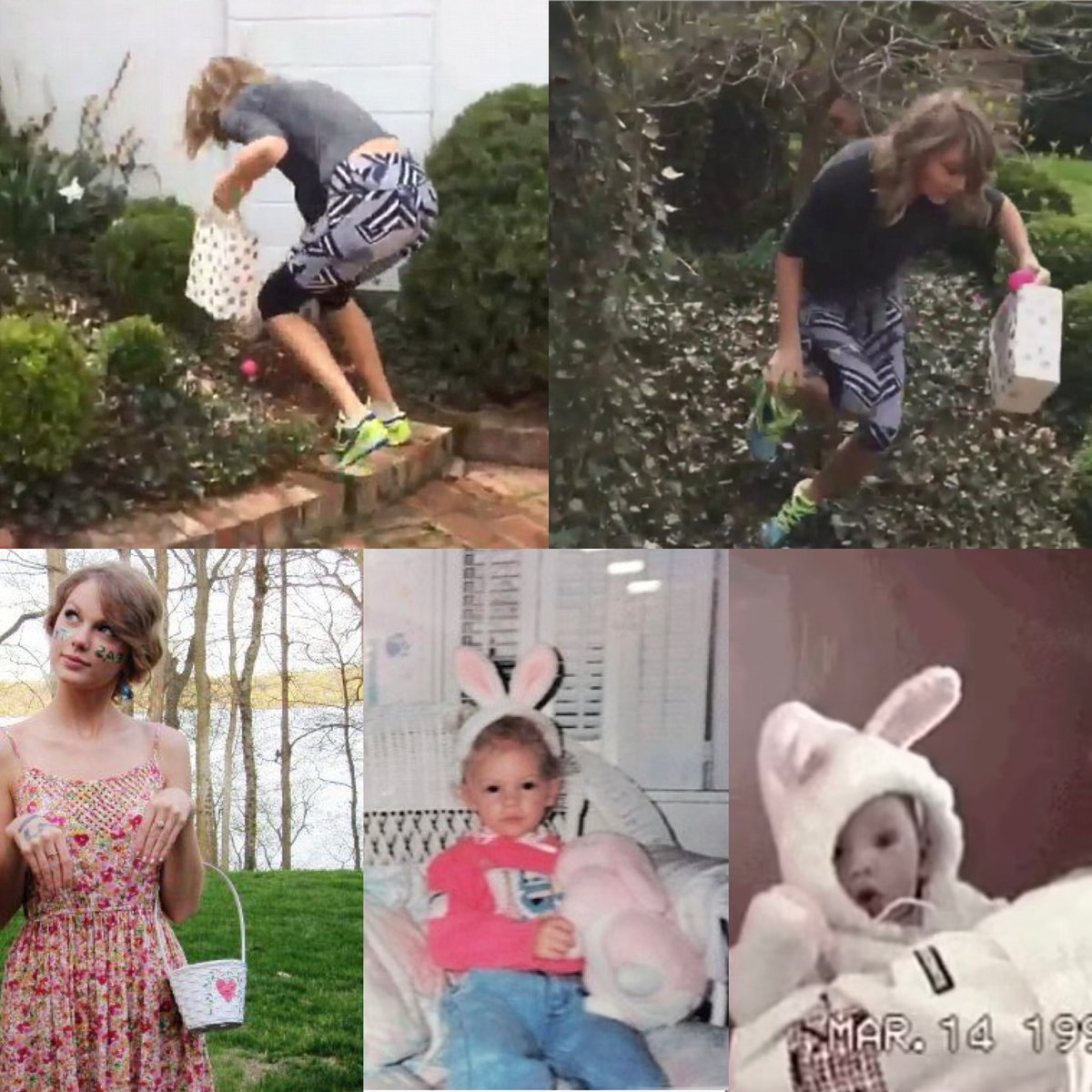 SwimBeckRun's tweet photo. Happy Easter to our favorite egg hunter turned egg hider, the cutest bunny of past eras! #waytogotiger
@Taylorswift13 @taylornation13 https://t.co/mPdu716oGp