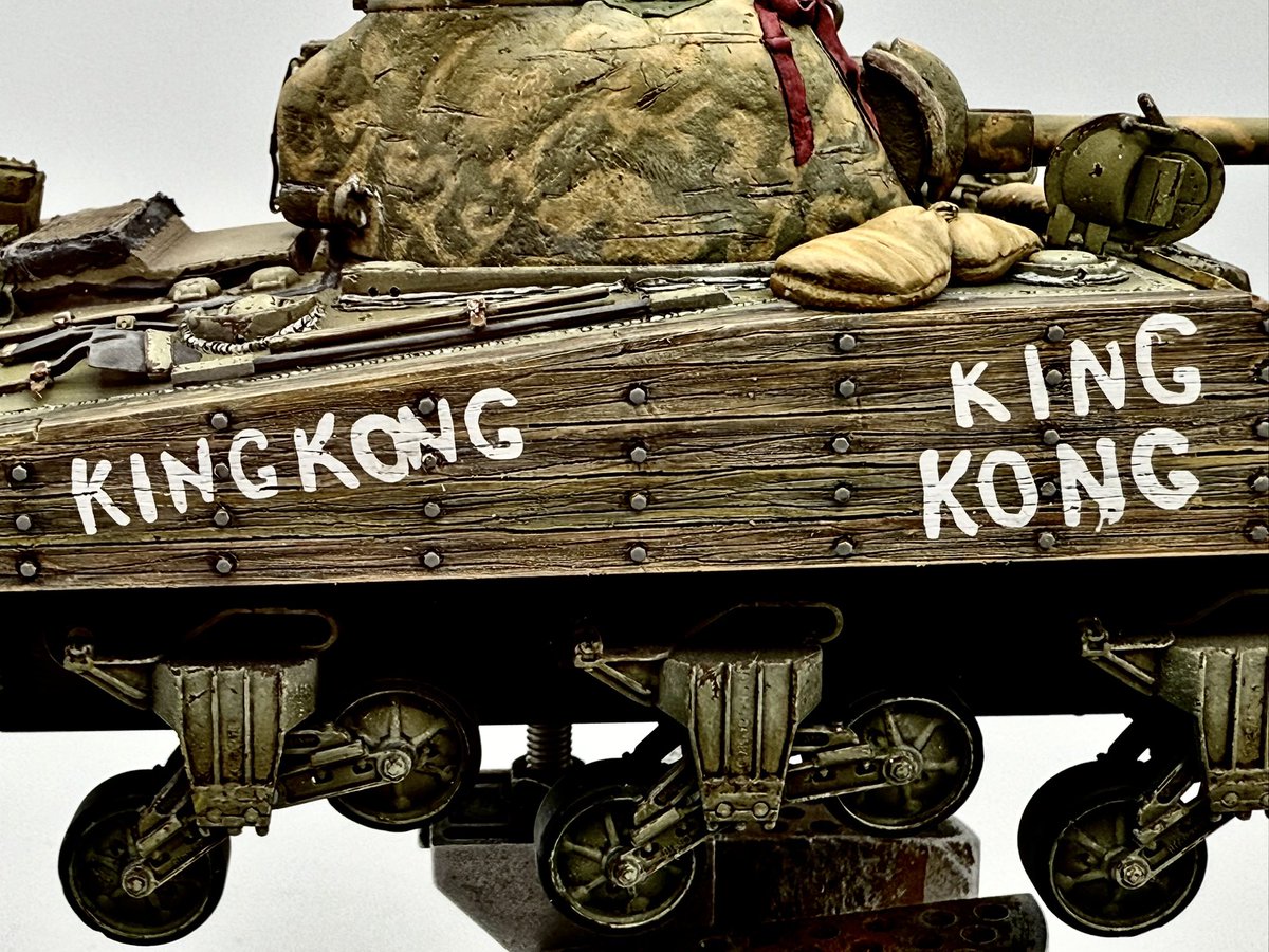 基本塗装が終わって、これからウェザリング始めます。　1944 サイパン島　King Kong

#M4A2