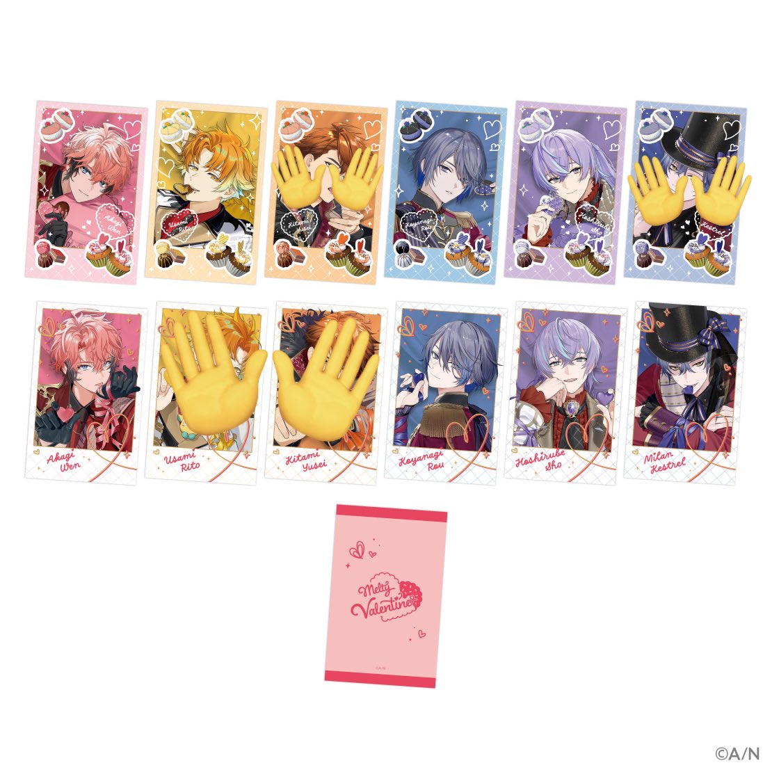 wwrr_007's tweet photo. 【交換・譲渡】
にじさんじ バレンタイン Melty Valentine チェキ風カード

【譲】画像1枚目

【求】画像2枚目（印なし）

郵送交換希望。まとめて優先。
リプライまたはDMにてお声かけください。 https://t.co/Y8xwh0pzB0