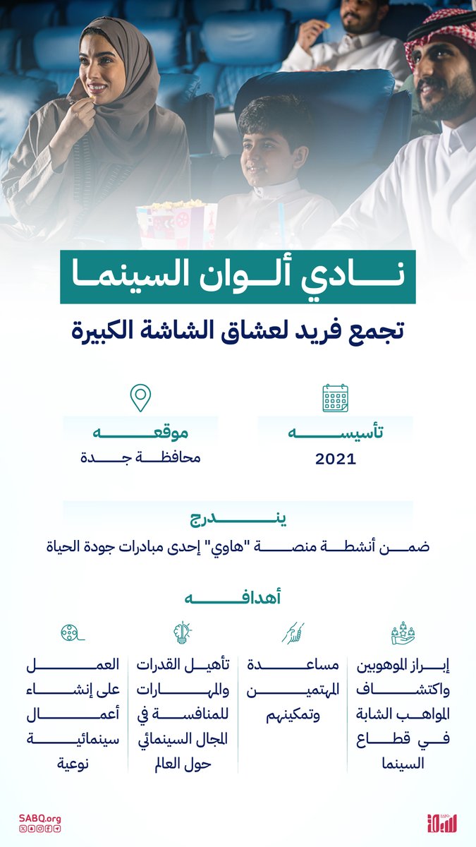 نادي ألوان السينما.. منارة فنية ثرية في جدة

Sabq.org