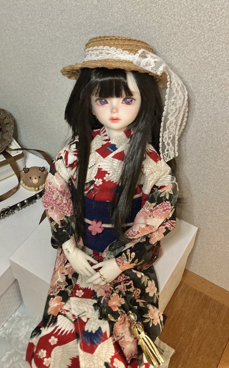 Doll_Ebukuron's tweet photo. アイドール大阪の戦利品！
1枚目着物:@ koharu_dolls 様
2枚目ワンピース:@ tori_costume 様
どちらもお美しすぎる！！
楽しかった〜！ https://t.co/HWWE03hpbO