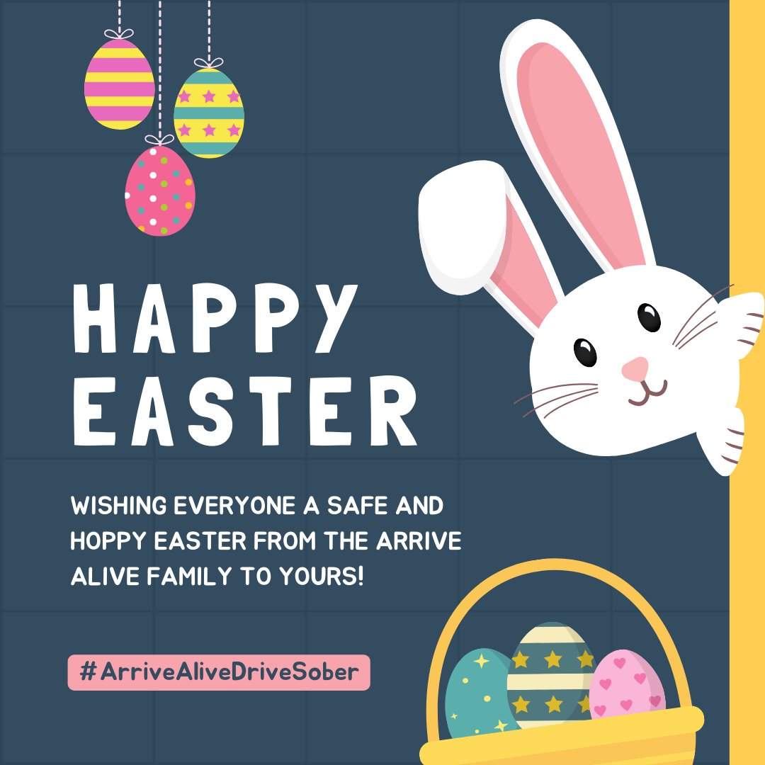 Wishing a Happy Easter to all who celebrate! 🐰 We hope you have an egg-celent day filled with fun and excitement 🐣🌸 #easter #arrivealivedrivesober