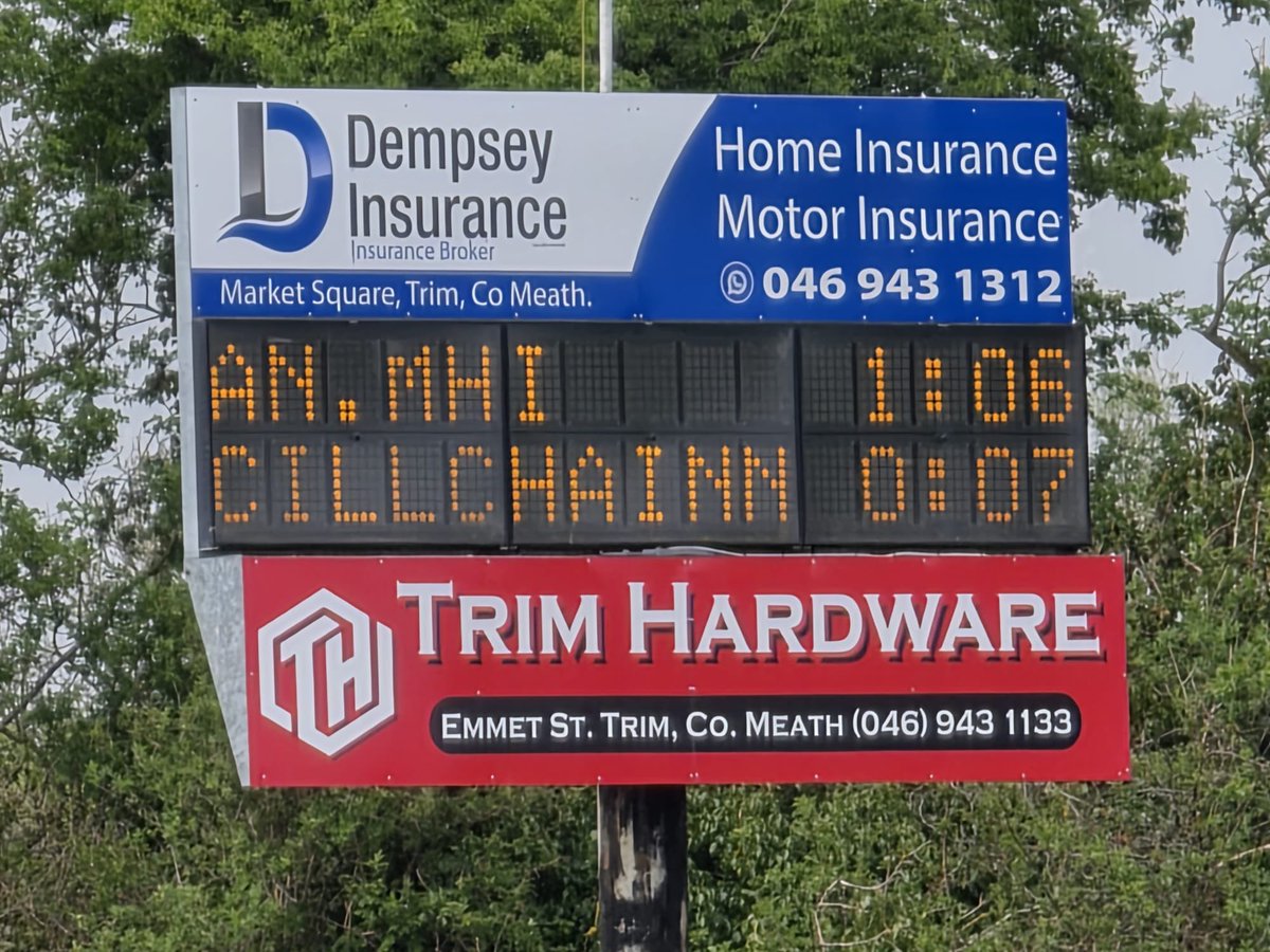 Half time in Trim
