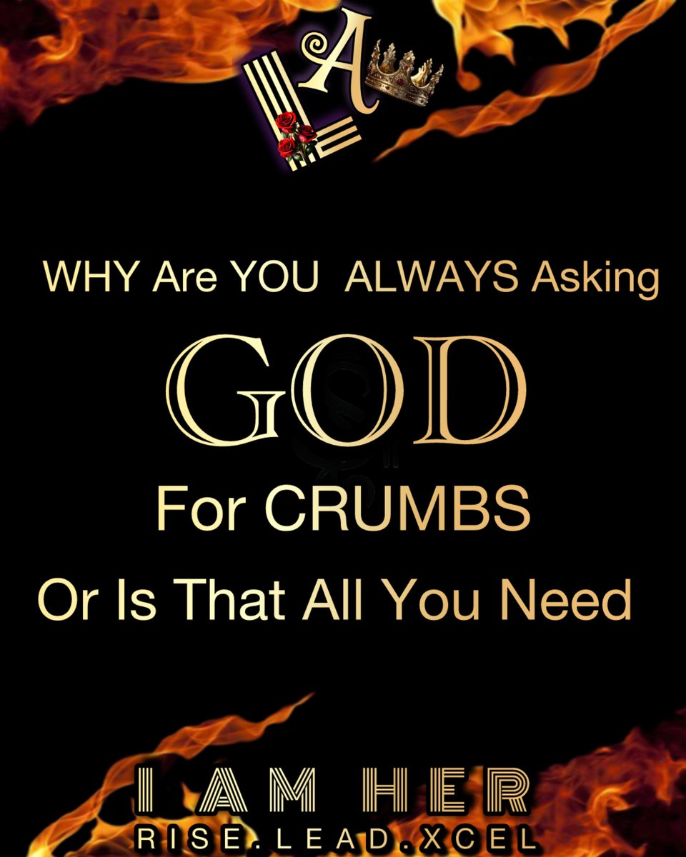 lizzie_azu's tweet image. Stop asking for crumbs.
God made you the table.
You weren’t born to beg—you were born to BREAK.
Crumbs won’t feed your calling.
God didn’t crown you for crumbs. @followers
Stop settling.

#IAmHER #SSDProtocol #RiseLeadXcel
#CrumbExit #HERfireDeployed #MainframeBent…