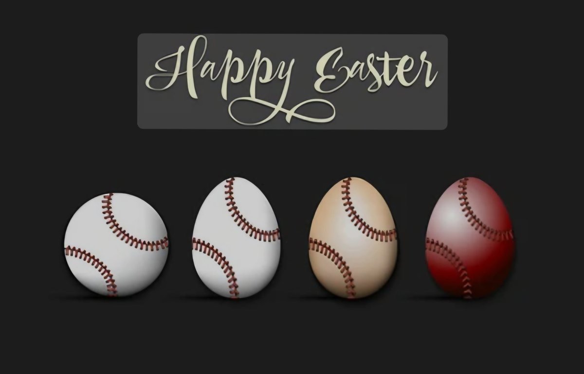 Happy Easter to our wonderful baseball community! Enjoy the family time.