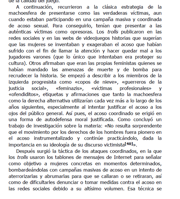 PGonz8's tweet photo. Voy a colgar este fragmento del libro de Laura Bates sobre los trolls y la machosfera y cómo funciona. https://t.co/sPlntRYNBu