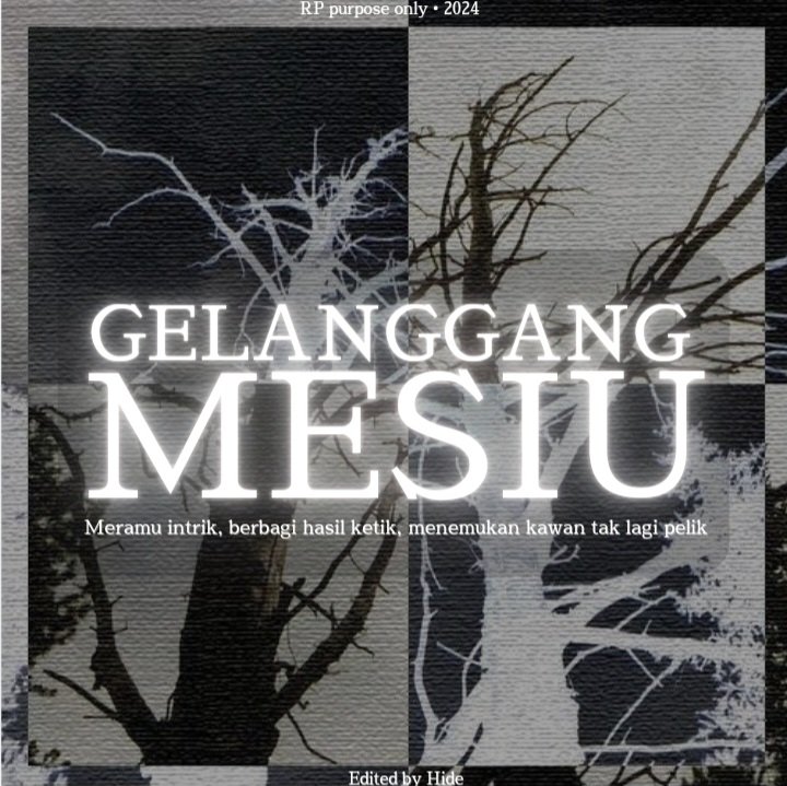 ripensoul_V's tweet image. w/n | HELP RT 

Selamat malam, Agan-Agan Amazing! GELANGGANG MESIU mengundang seluruh crime!OC atau semi-crime!OC untuk bergabung.

Pendaftaran dibuka sampai tanggal 24 April 2025.