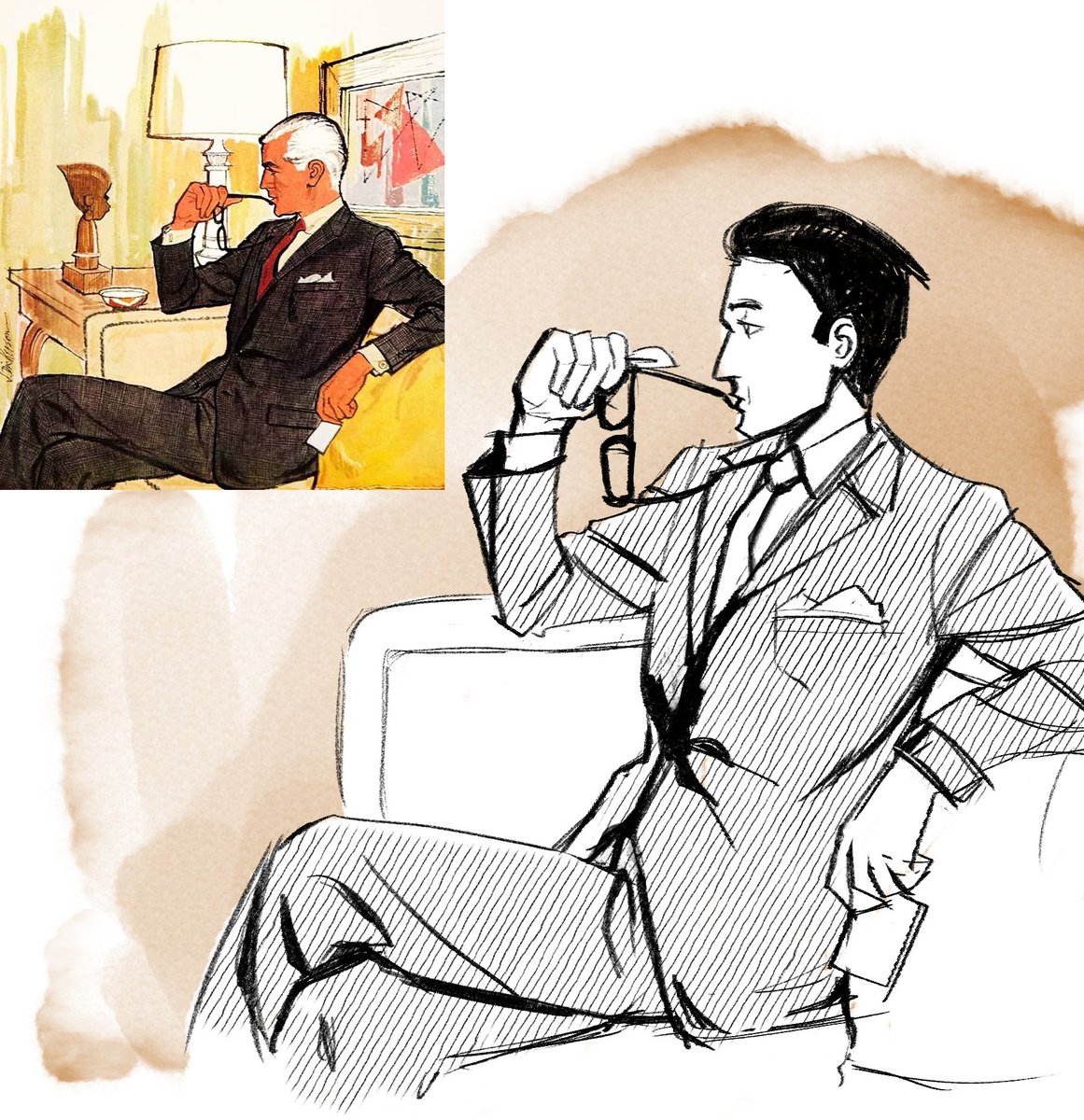 Arcy_major's tweet image. he was supposed to be a model
#AceAttorney 
#gregoryedgeworth