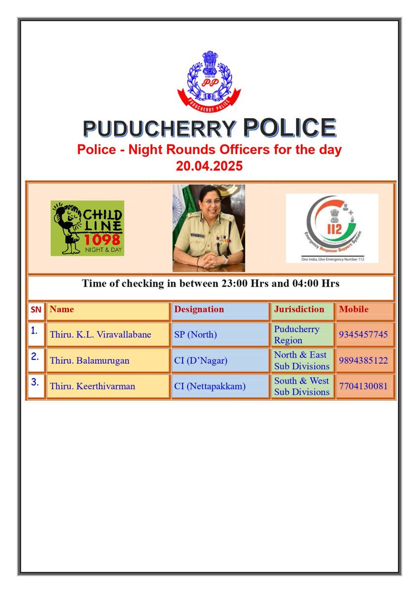 Puducherry Police (@puducherypolice) on Twitter photo 