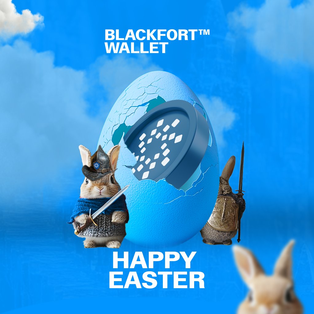 blackfortwallet's tweet photo. Our Chief Bunny Officer (CBO) is on duty—sword drawn, wallet armed, and every crypto‑egg secured in the BlackFort™ Wallet vault.
Hop into Easter the decentral‑easter way and keep your treasures safe with #BlackFort 🐰🔐
#HappyEaster #CryptoBunny https://t.co/wHe5i0y5Mn