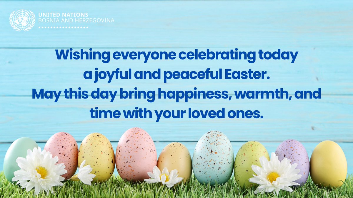 Ingrid Macdonald 🇺🇳 (@macdonaldingrid) on Twitter photo Warm wishes for a joyful and peaceful Easter to all in Bosnia and Herzegovina and beyond. <a href="/UN_BiH/">United Nations BiH</a> Warm wishes for a joyful and peaceful Easter to all in Bosnia and Herzegovina and beyond. <a href="/UN_BiH/">United Nations BiH</a>