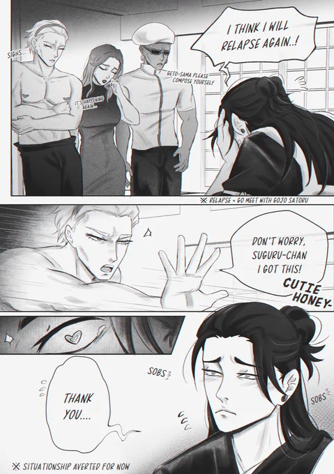 When your family has to stop you from meeting up with your ex #satosugu 