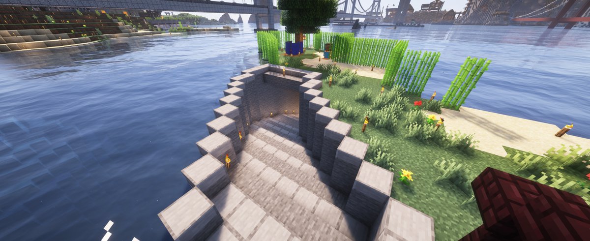 Minecraft_PCG's tweet photo. 【12th:水猪村】
昨日の魔除けの先にある海底トンネル。行き先は2nd街だ
#Minecraft #マインクラフト #MinecraftPCG #マルチ鯖 https://t.co/CtLbMBZOGb
