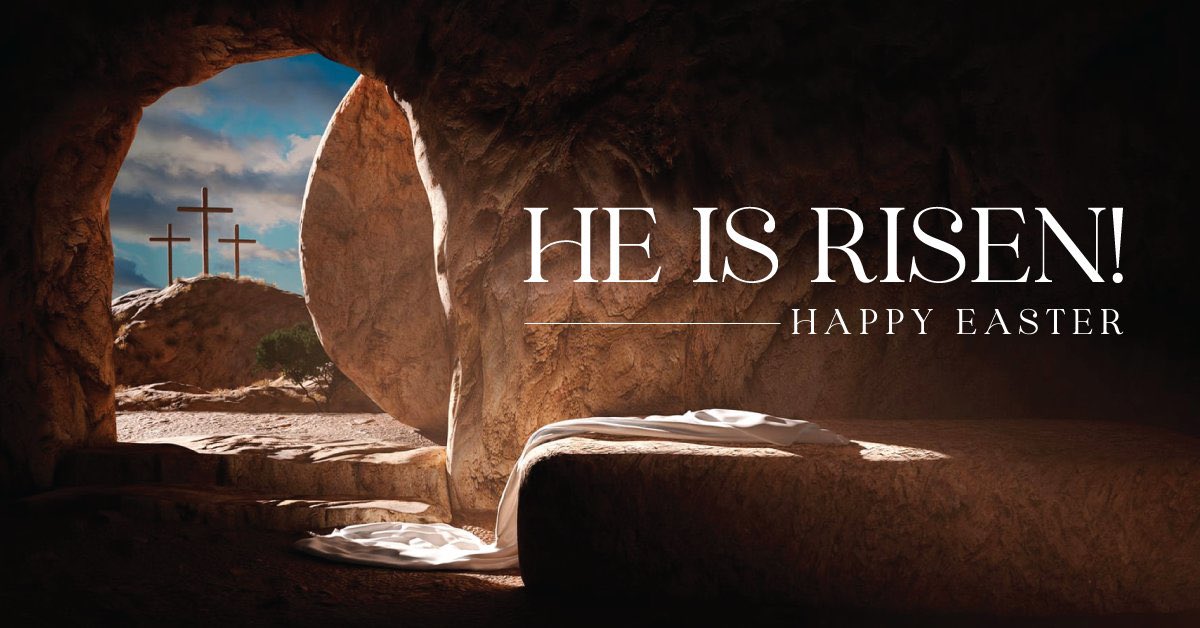 “He is not here; he has risen, just as he said.” – Matthew 28:6

Happy Easter from the Frontier Bobcats! #HeIsRisen