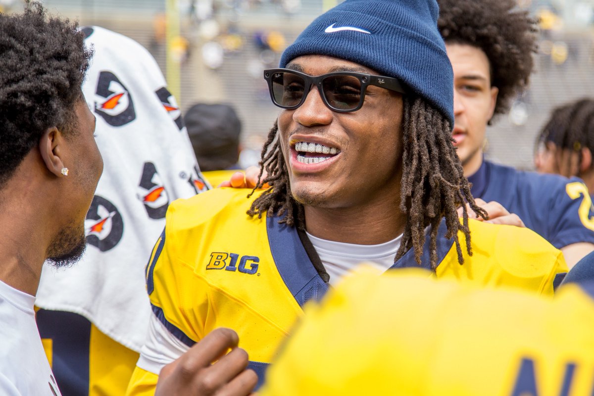 detroitmediamag's tweet photo. Spring football is in the air. Michigan football is back. #goblue https://t.co/ysV4YroNqM