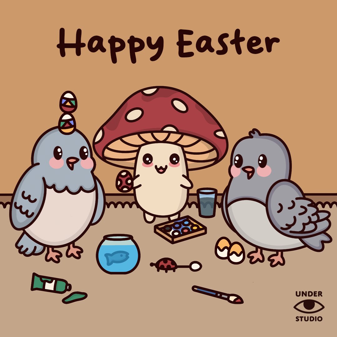 UnderStudioHub's tweet photo. Happy Easter 🐟🐦🐦🍄🐞 

#easter #weekend #sunday #easter25 #understudio https://t.co/Sh4O9yENOv