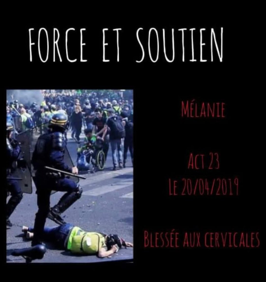 Go crs est passé en procès  pour cette act affreux  et il est ressorti sans aucune peine 
Voila la justice en france 
Force et soutien  a melanie