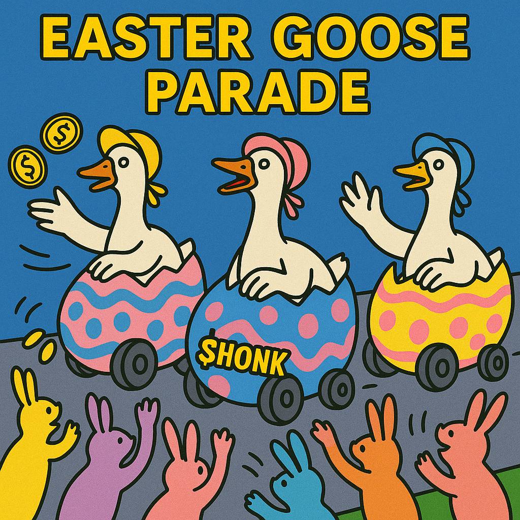 HonkCTO's tweet photo. Happy Easter Sunday, Honkers 🪿✨🥚
Wishing you a day full of joy and pure $HONK energy.
Let the goose parade roll strong!
#HonkArmy #SHONK #EasterGooseParade https://t.co/XKZXn9kCrv