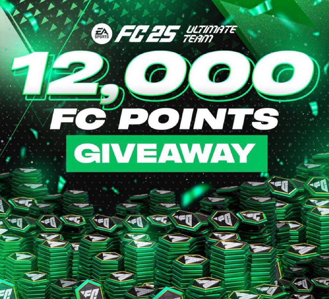 FC25 Leaks (@futreveal) on Twitter photo 🚨 12,000 FC POINTS GIVEAWAY 🚨
- Follow <a href="/FutReveal/">FC25 Leaks</a> + <a href="/FutPotential/">FC25 Leaks</a> ✅
- RT ✅
That’s it!
Good luck🔥 Winner Announced next week on <a href="/FutPotential/">FC25 Leaks</a> 🔥
#fc25 🚨 12,000 FC POINTS GIVEAWAY 🚨
- Follow <a href="/FutReveal/">FC25 Leaks</a> + <a href="/FutPotential/">FC25 Leaks</a> ✅
- RT ✅
That’s it!
Good luck🔥 Winner Announced next week on <a href="/FutPotential/">FC25 Leaks</a> 🔥
#fc25