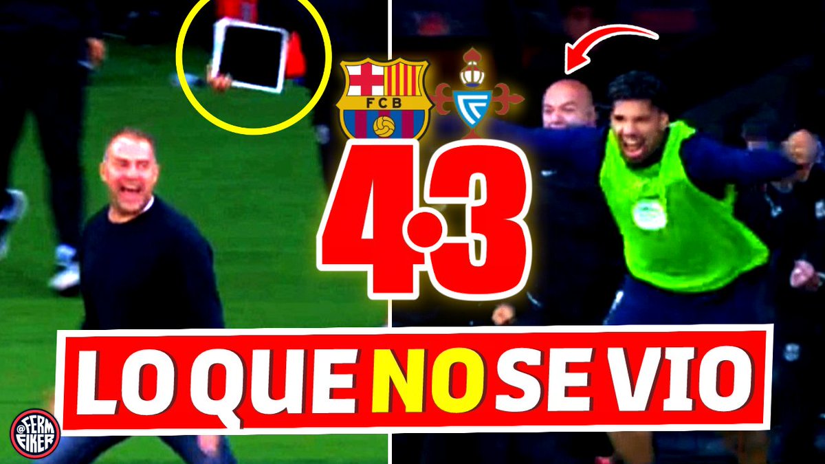 🚨 ¡NUEVO VÍDEO! 🚨
🎥👉 youtu.be/vGXaUwDpsNQ

⛔ Lo que no se vio del #BarçaCelta 
😱 Flick no quiso ni mirar
💪 La locura del banquillo
💻 La tablet voladora
🍿 La verdadera REMONTADA 😎

🔻 Luces, cámaras... ¡acción! 🔻
🎥👉 youtu.be/vGXaUwDpsNQ