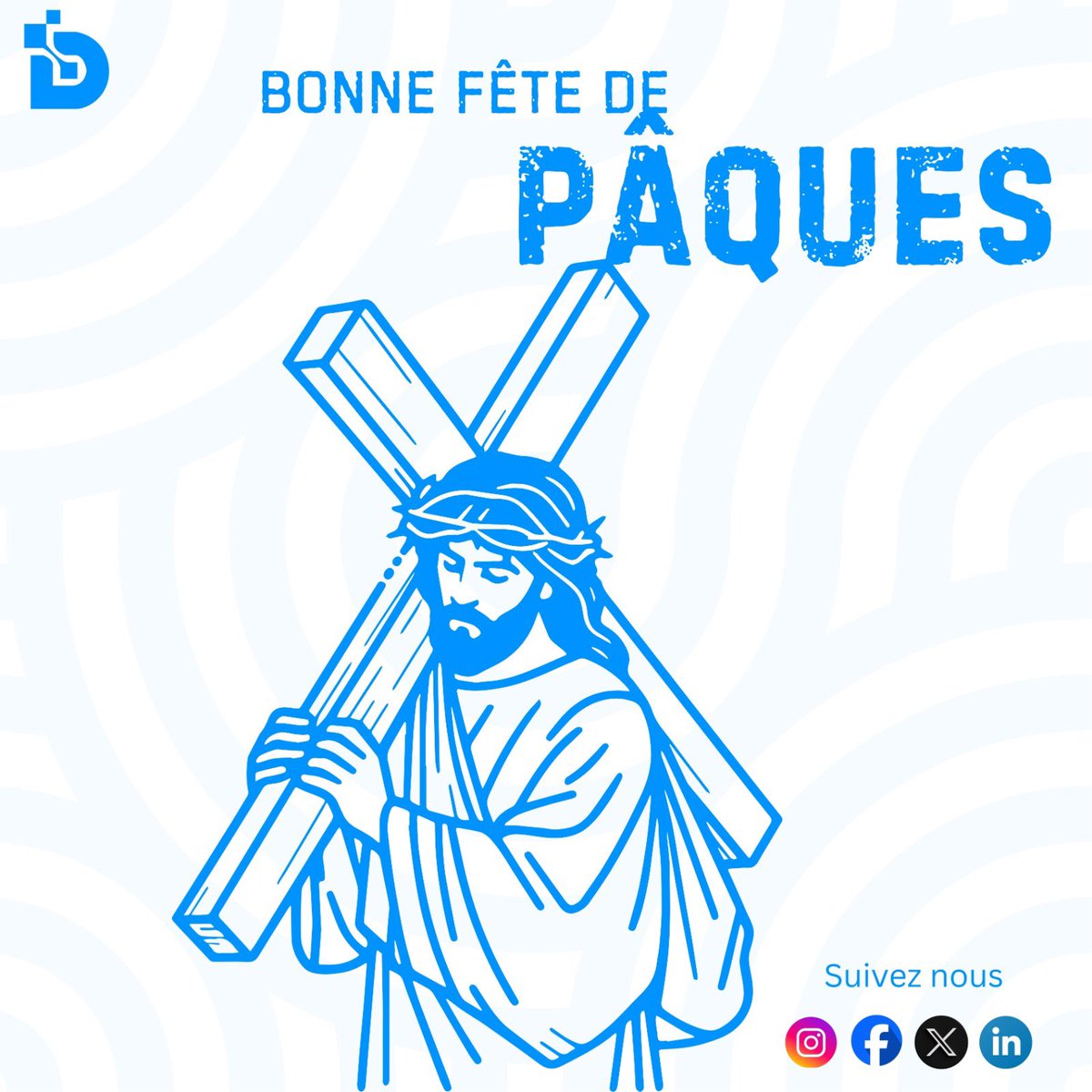 🌿 Bonne fête de Pâques à tous ! ✝️

En ce jour sacré, souvenons-nous du message d'amour, de paix et de sacrifice que représente Pâques. Que cette fête soit pour vous et vos proches un moment de foi, d'espérance et de renouveau. 🙏

✨ "Il est ressuscité, comme il l’avait dit." –