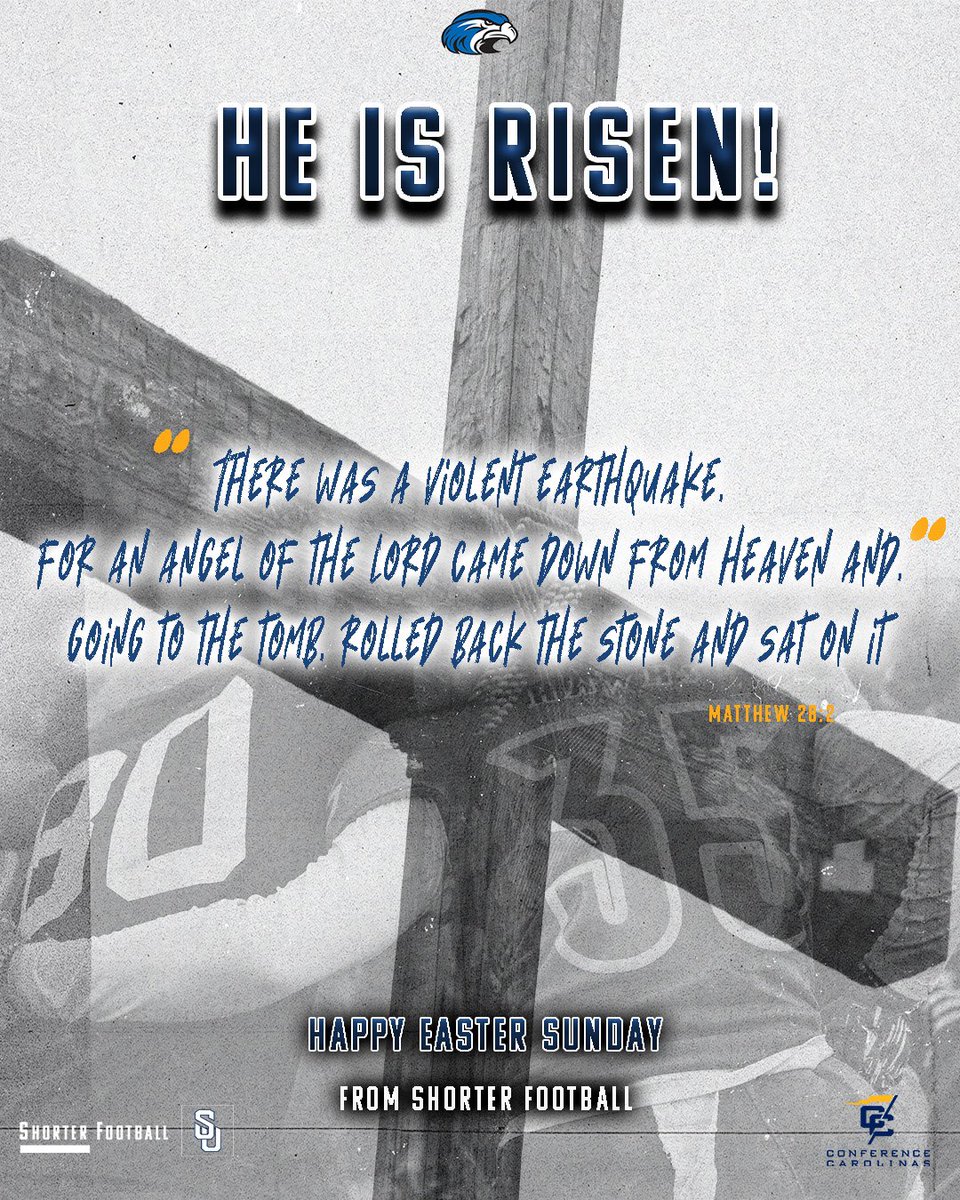 He is RISEN! 

Happy Easter from Shorter Football